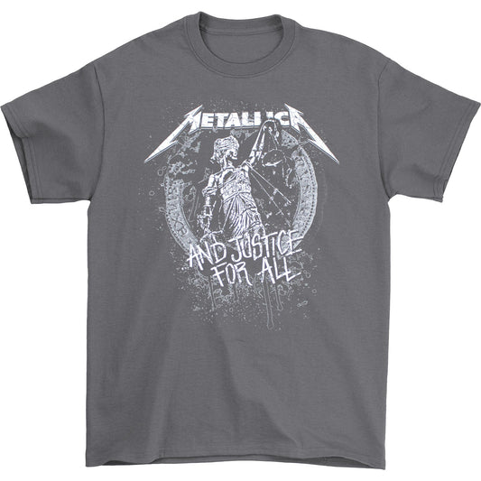 Metallica Grey & White Justice For All T-shirt
