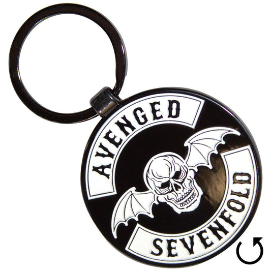 Avenged Sevenfold Deathbat Crest Metal Key Chain