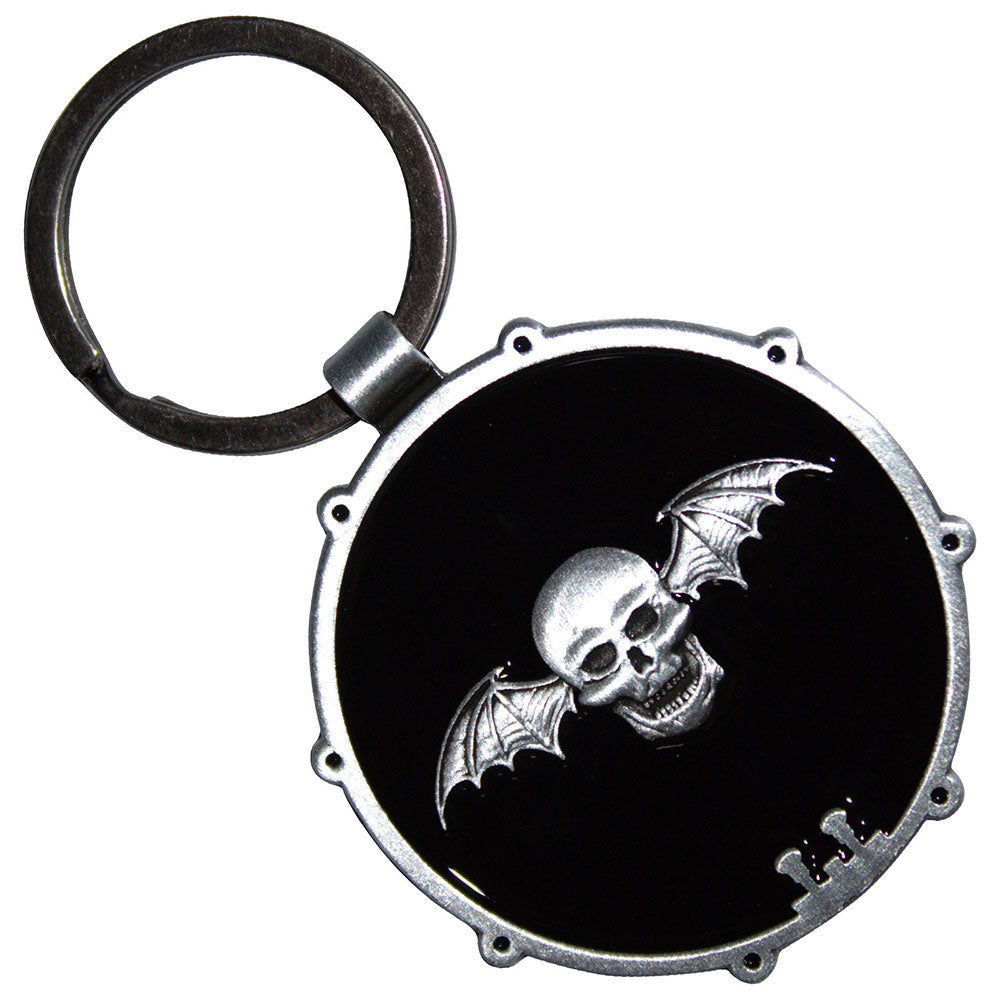 Avenged Sevenfold Deathbat Drum Double-sided Metal Key Chain
