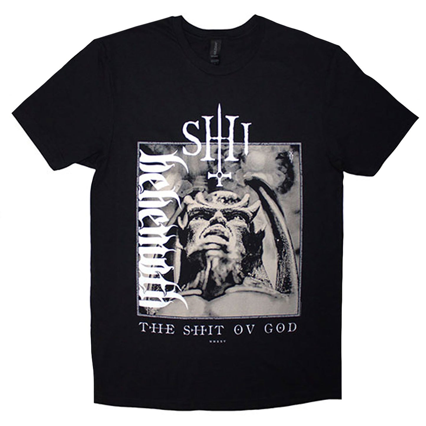 Behemoth The Shit Ov God Vertical Logo Cover T-shirt