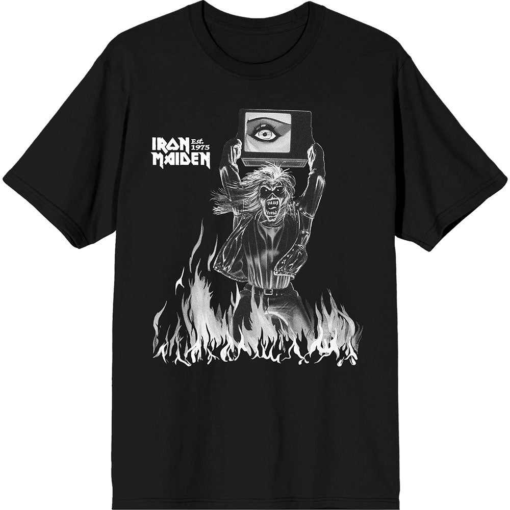 Est. 1975 Holy Smoke Flames Crop T-shirt