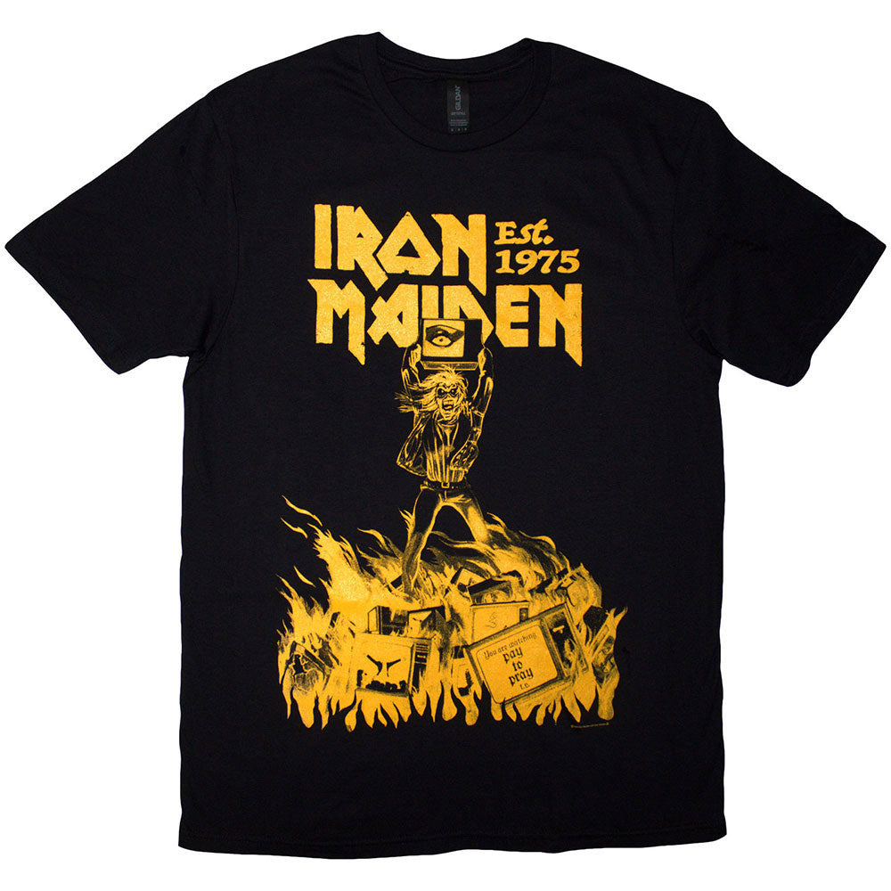 Est. 1975 Holy Smoke Jumbo Yellow T-shirt