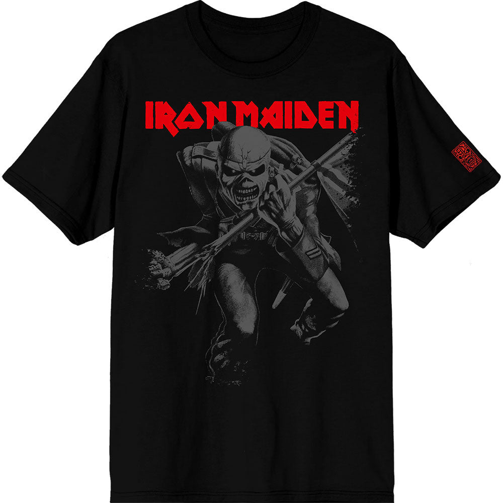 Iron Maiden 50 Trooper Crop Grey T-shirt