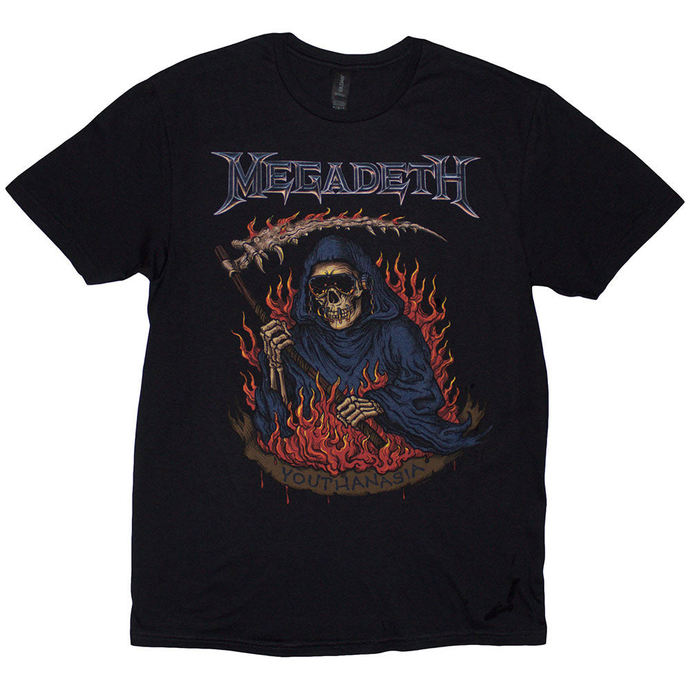 Megadeth Youthanasia Flames T-shirt