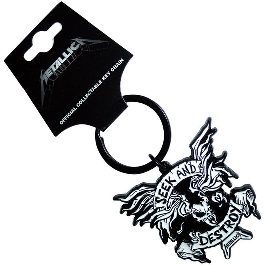 Metallica Seek & Destroy Metal Key Chain