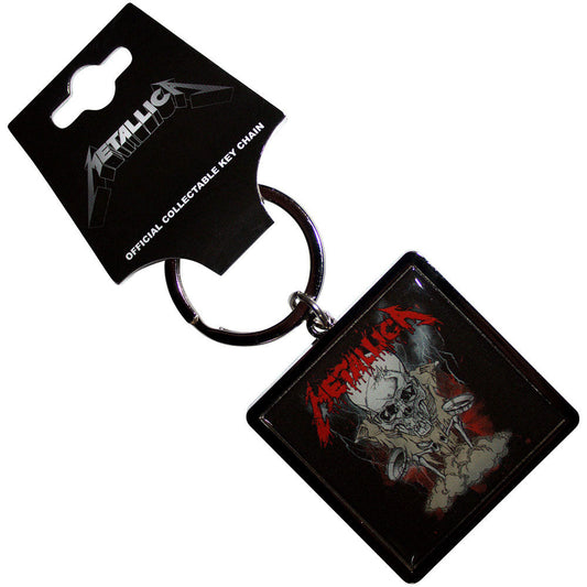 Metallica Skeleton Poster Metal Key Chain