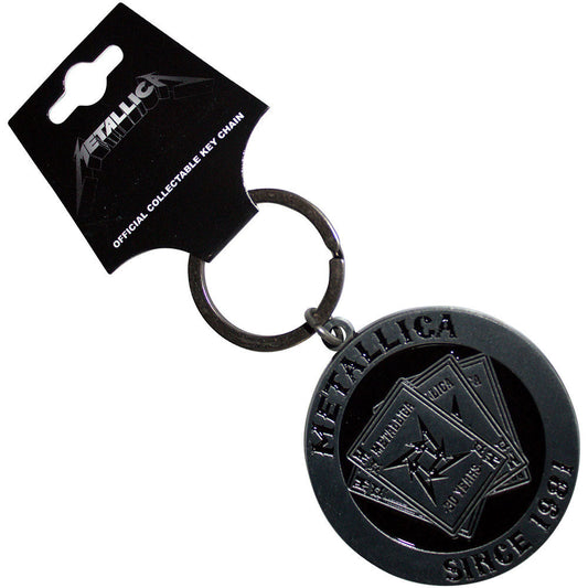 Metallica 30th Anniversary Playing Card Metal Key Chain