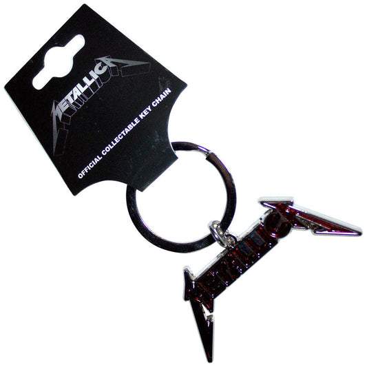 Metallica Bright Red Logo Metal Key Chain