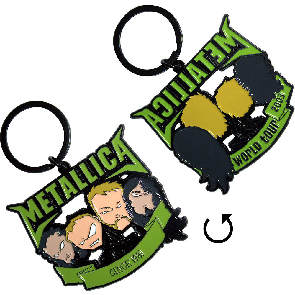 Metallica Since 1981 Heads Metal Key Chain