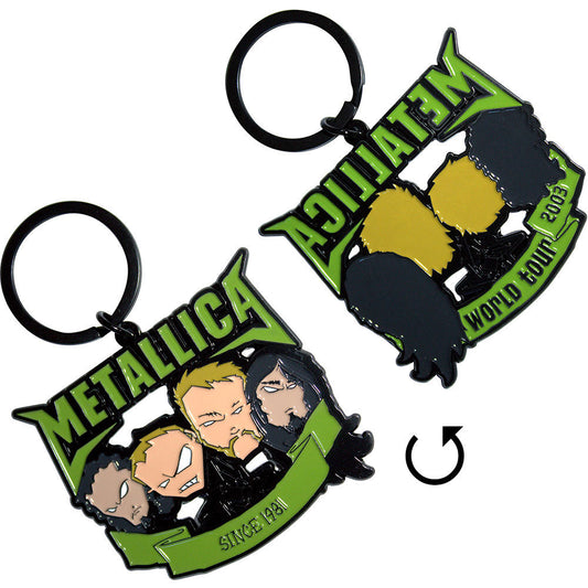 Metallica Since 1981 Heads Metal Key Chain