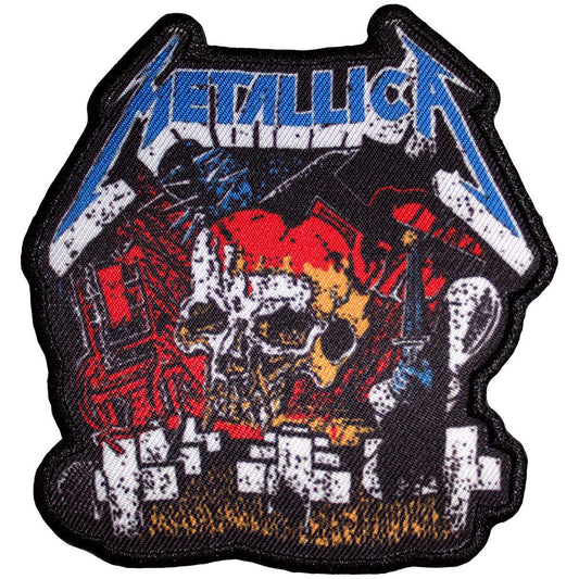 Metallica Master Of Puppets Skull Woven Patch