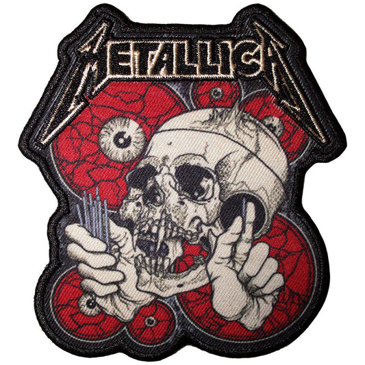 Metallica The Shortest Straw Red Eyes Woven Patch