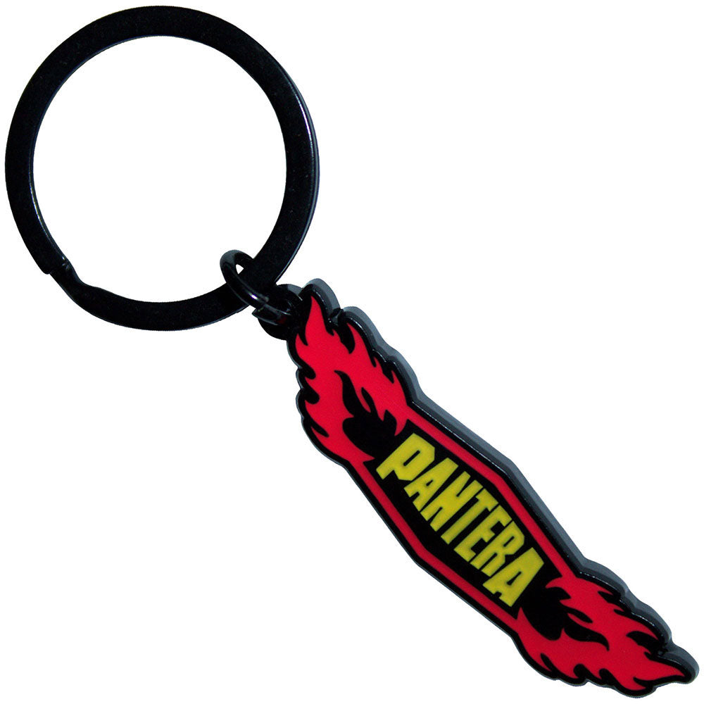 Pantera Flames Metal Key Chain