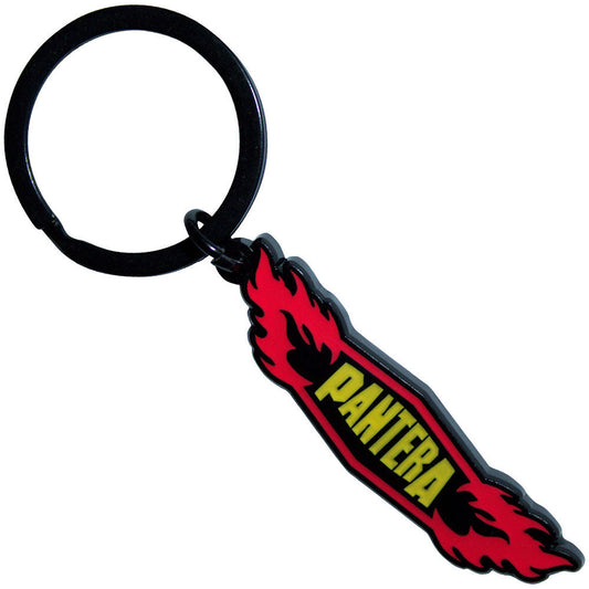 Pantera Flames Metal Key Chain