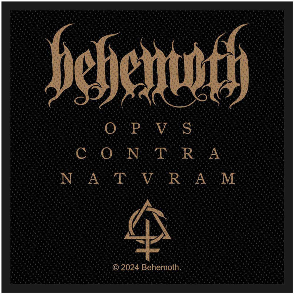 Behemoth Opvs Contra Natvram Woven Patch