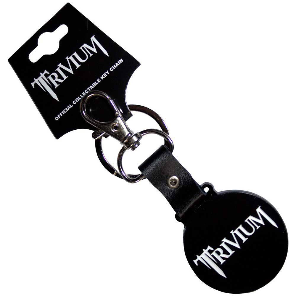 Trivium Classic Logo Mono Circle Metal Key Chain