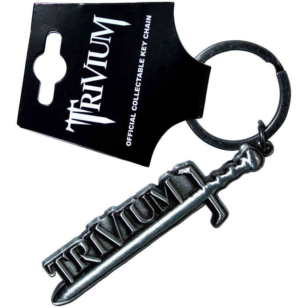 Trivium Silver Sword Metal Key Chain