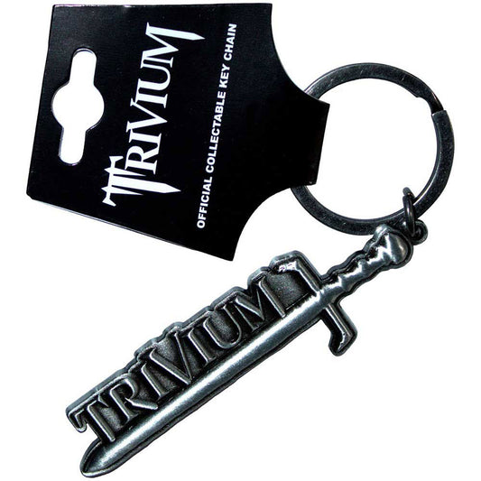 Trivium Silver Sword Metal Key Chain
