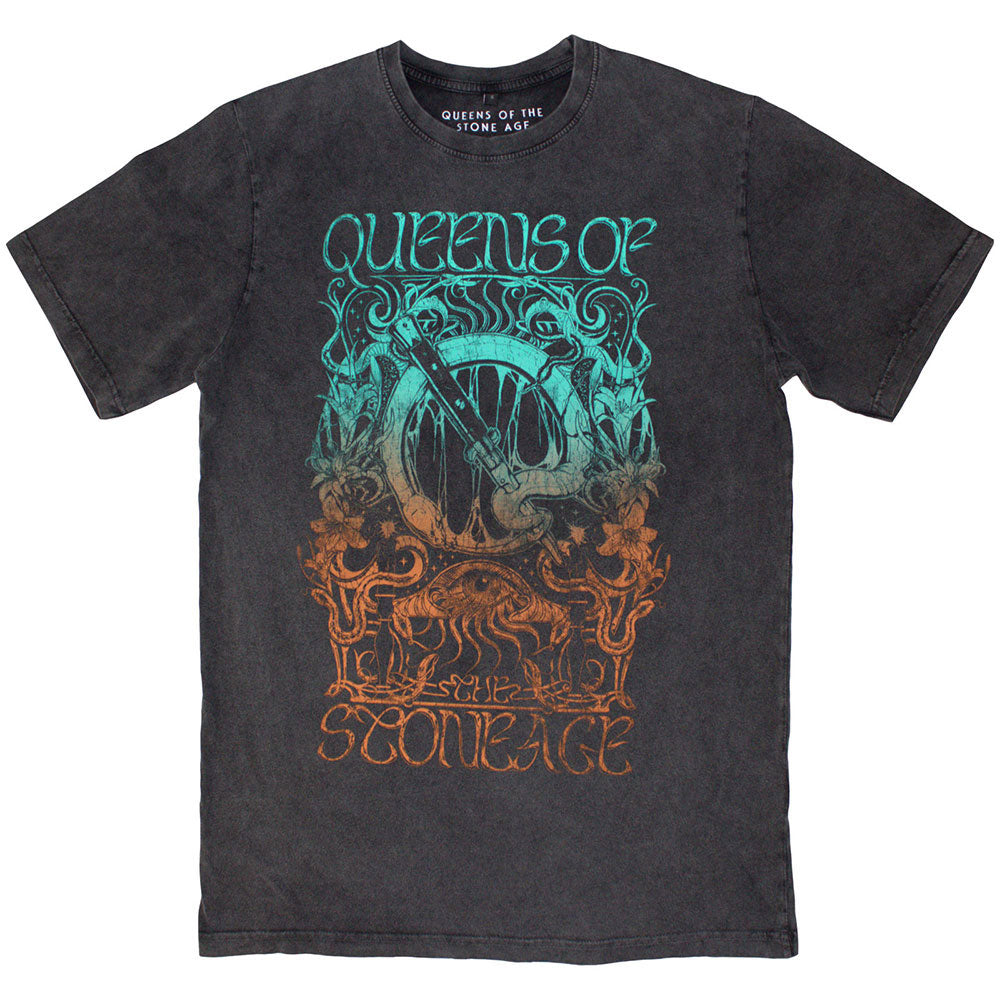 Queens Of The Stone Age Montage Stone Wash T-shirt