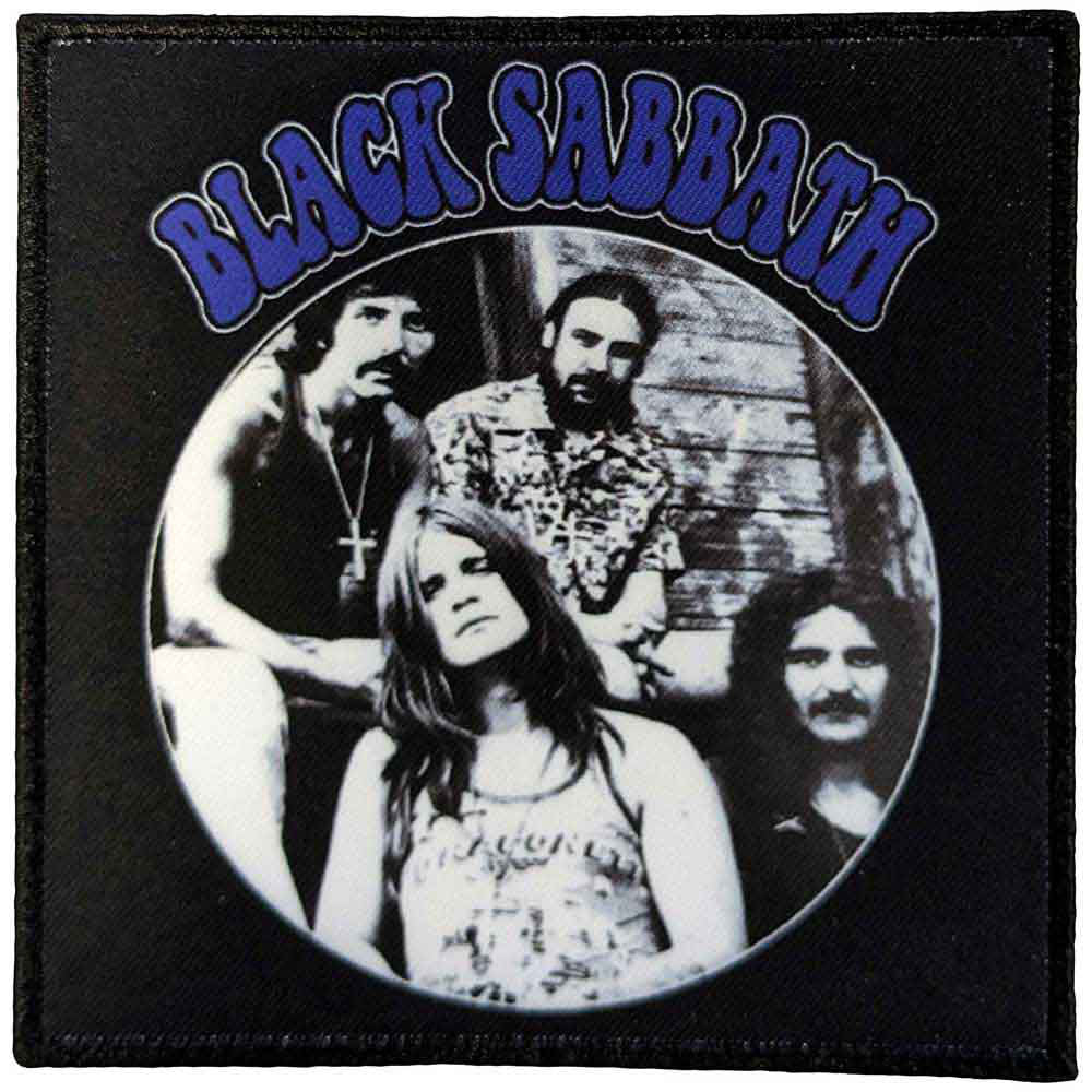 Black Sabbath Band Photo Circle Woven Patch