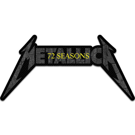 Metallica 72 Seasons Charred Logo Cut Out Woven Patch