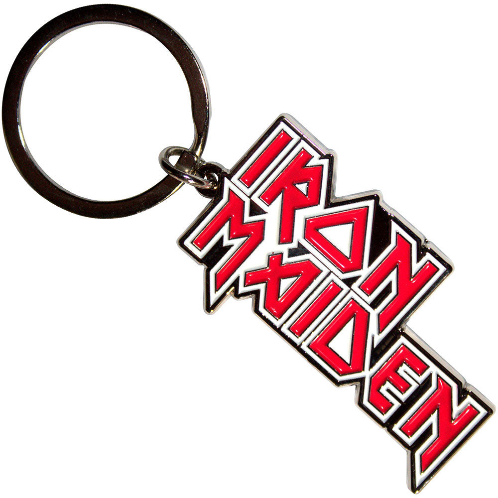Iron Maiden Stacked Logo Metal Key Chain