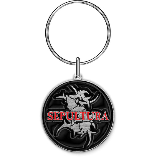 Sepultura Logo & Tribal S Metal Key Chain