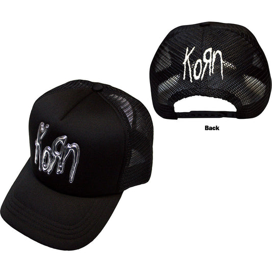 Korn Sonic Silver Logo Trucker Cap