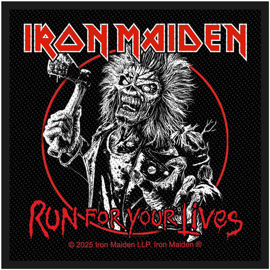 Iron Maiden Run For Your Lives Woven Patch