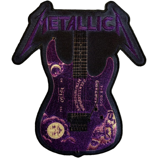Metallica Kirk Purple Ouija Guitar Woven Patch