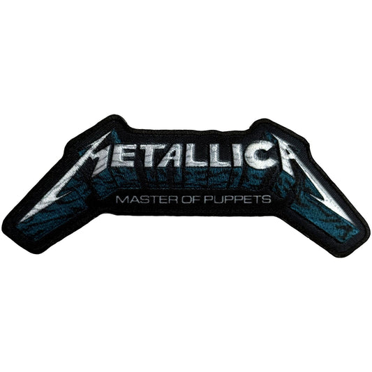 Metallica Master Of Puppets Blue Poster Logo Woven Patch