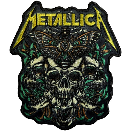 Metallica Moth Into Flame Woven Patch