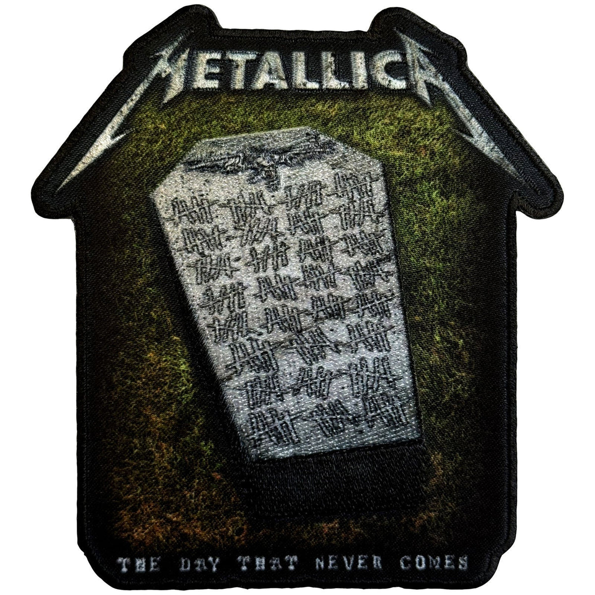 Metallica Never Die Tombstone Woven Patch