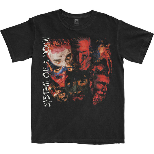 System Of A Down Painted Faces 2 T-shirt