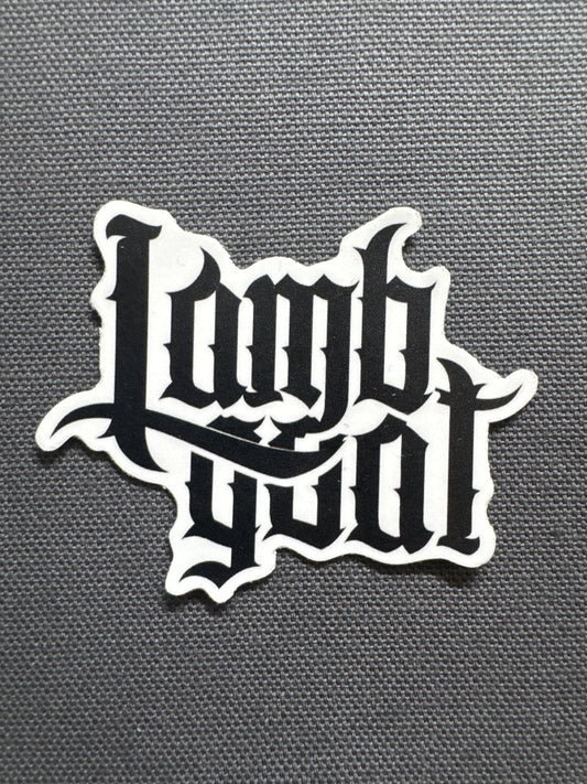 Lambgoat Stacked Logo Sticker