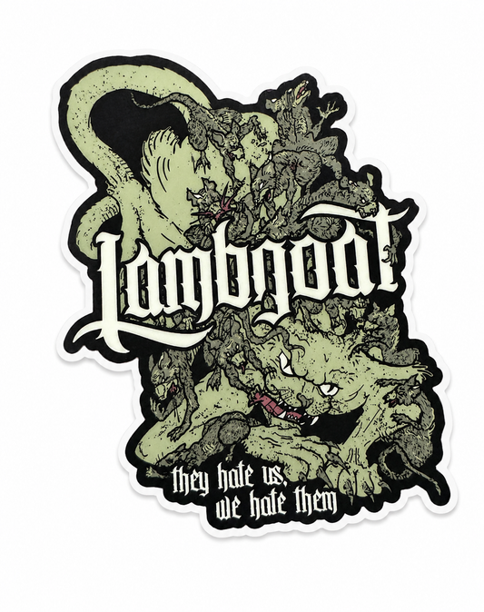 They Hate Us Lambgoat Sticker
