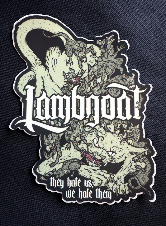 They Hate Us Lambgoat Sticker